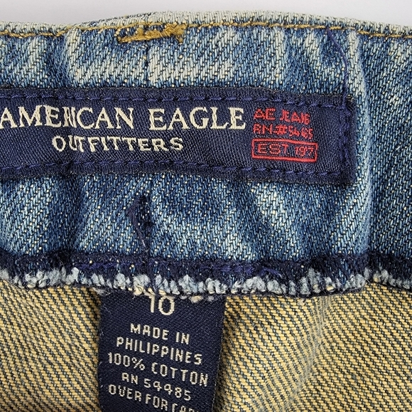 American Eagle Denim Skirt Lattice Pocket - Picture 5 of 8